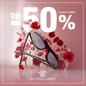50% popusta na sunčane naočale i dioptrijske okvire u Optika Anda